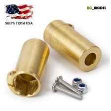 2PCS Brass Rear Axle Adapters Knuckles Cup for RC 1:10 Axial SCX10 II 90046 Car