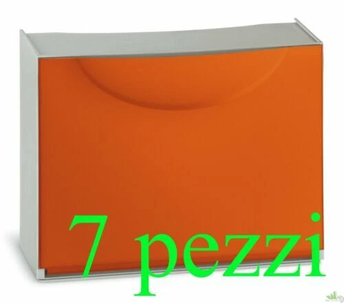 Soluzioni salvaspazio arancione per la casa