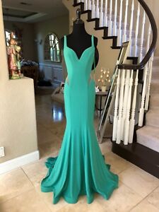 jovani green prom dress