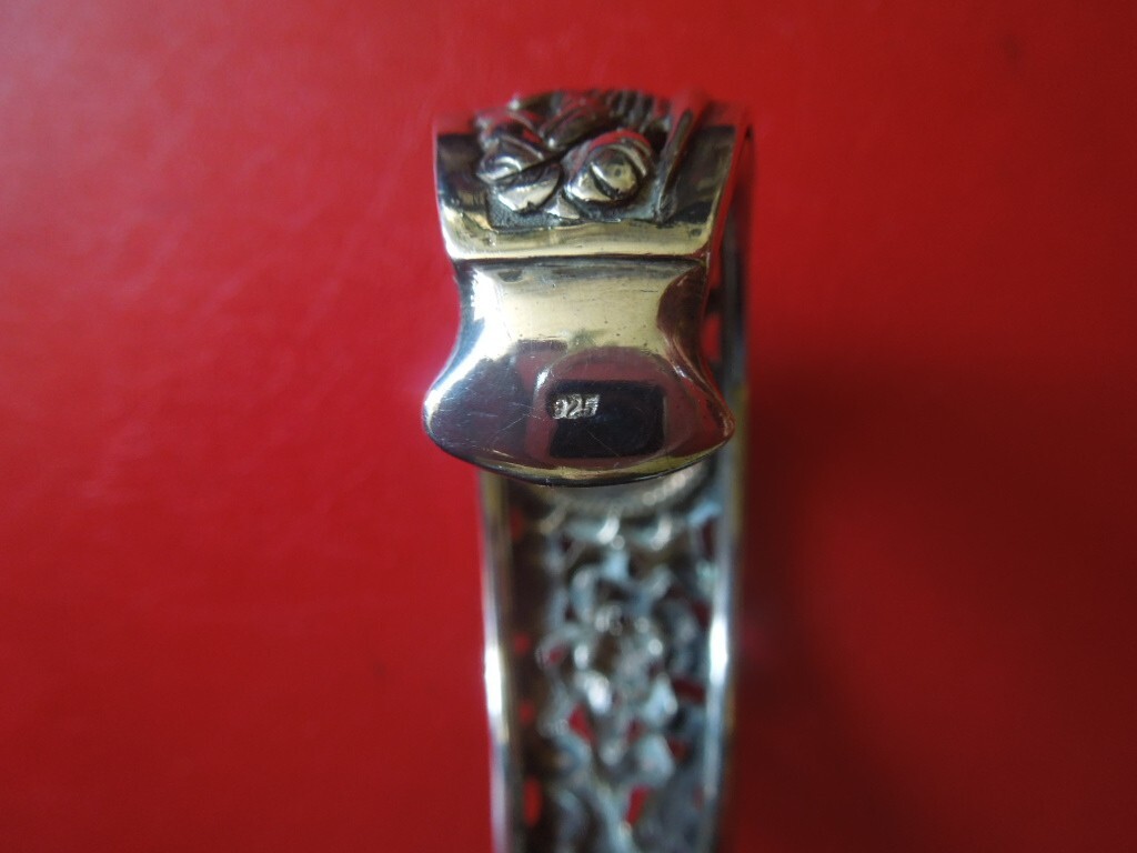 J6007 VTG LC EAGLES NAVAJO ? CUFF BRACELET 925 SILVER GR SEE J6007 VTG LC EAGLES NAVAJO ? CUFF BRACELET 925 SILVER GR SEE
