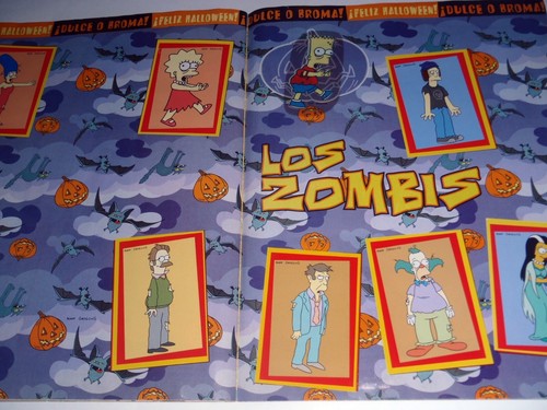 2003 THE SIMPSONS SPRINGIELD USA IV COLECCION STICKERS ALBUM XRARE ARGENTINE Ed. - Picture 13 of 16