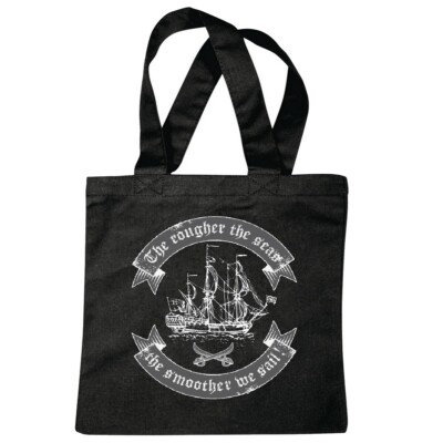 Tasche Beutel Baumwolltasche Piraten Seeräuber Räuber Dolch Jack Karibik Einkauf