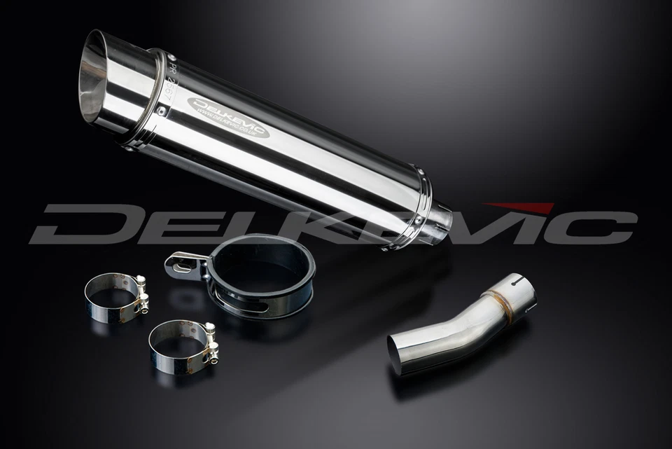 Suzuki SV650 1998-2002 Delkevic Slip On 14" Kit Silenciador Escape Acero Inoxidable Redondo Foto 3 de 4