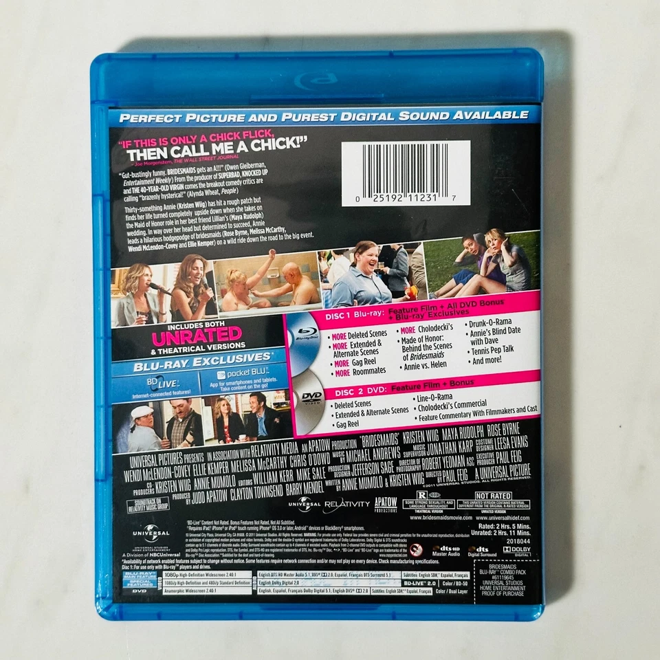 Bridesmaids - Blu-ray + DVD - Unrated - Kristen Wiig - Melissa McCarthy - Image 3 of 3