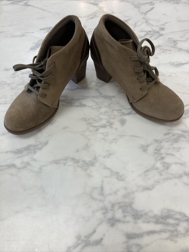 CLARKS Women SASHLIN SUE Leather Heel Ankle Bootie SZ-8M NEW - Picture 12 of 12