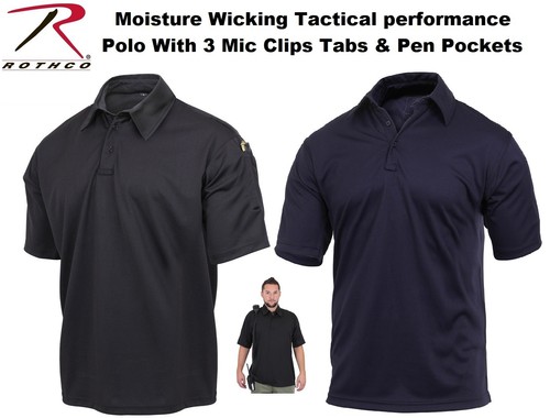 Tactical Black \u0026 Navy Blue Polo Shirt 