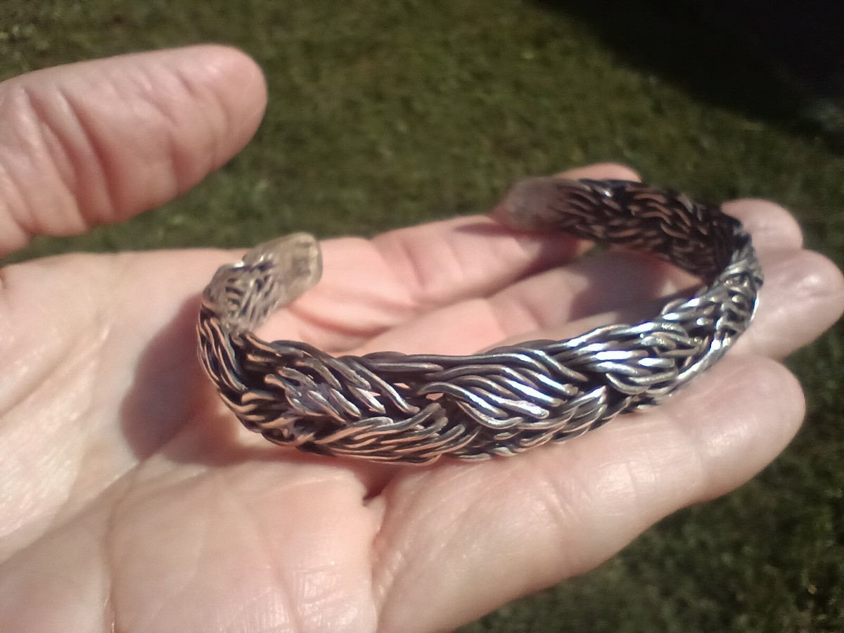 Hill Tribe 950 Silver Bangle Bracelet Northern Thailand CH55 | eBay