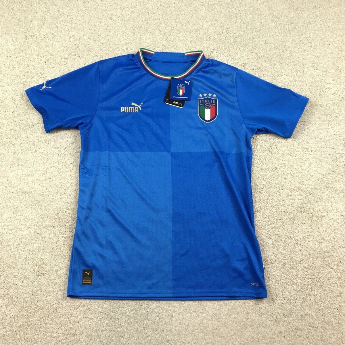 NEW Puma Italy FIGC Replica Home Soccer Jersey 765643-01 Men's Size SMALL S  $90 | eBay