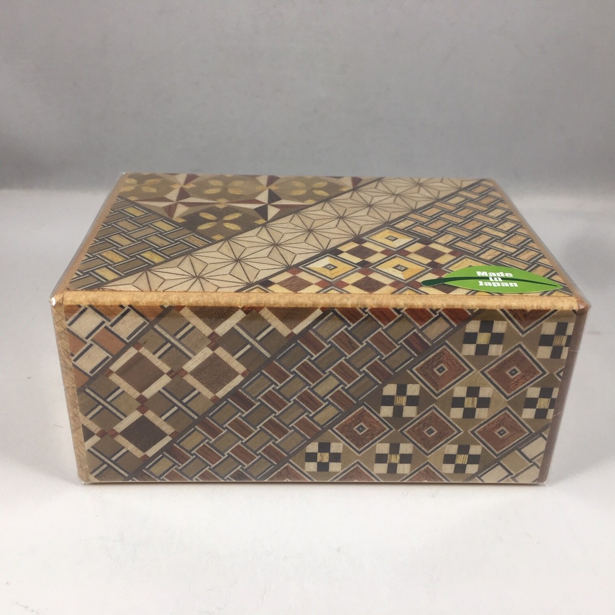 Japanese Yosegi Puzzle Box Wooden Magic Trick Box 21 Steps
