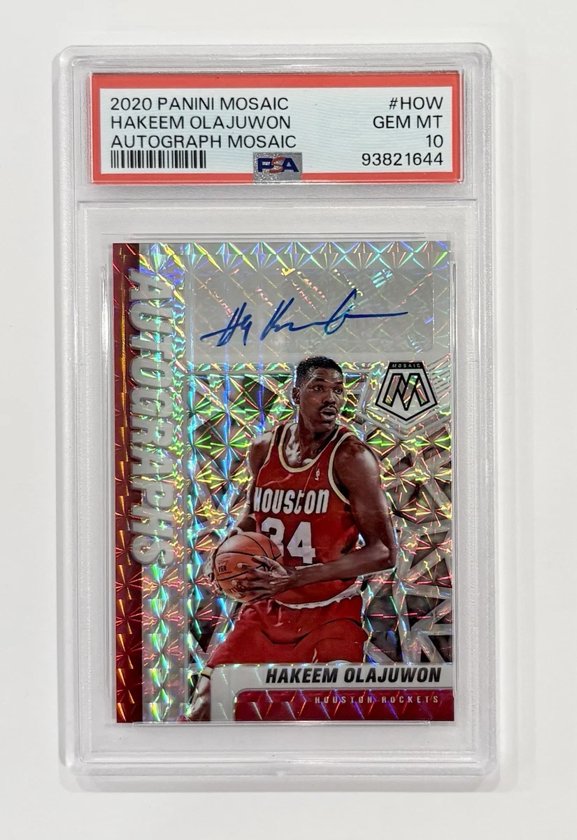 Panini Hakeem Olajuwon Basketball Autographed Sports Trading Cards