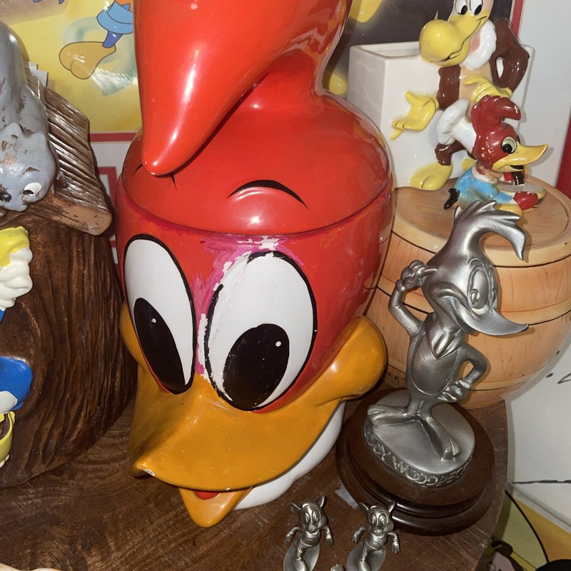 Woody Woodpecker Head Cookie Jar