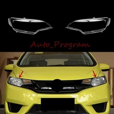 Both Side Headlight Clear Lens Cover Replace + Sealant For Honda Fit 2015-2020