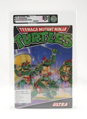 VGA 85 SEALED 1989 TMNT 1 MS-DOS 5.25'' TOP POP Error Big Box PC
