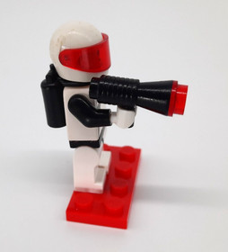 LEGO Space Police I, Astronaut Minifigure sp036, Set 6986 1989 w/ Weapon & Tanks
