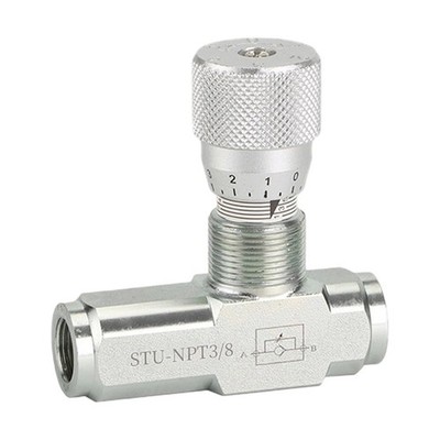 One Way Joint Hydraulic Flow Control Valve Carbon Steel 14 and 38 NPT For Oils