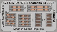 Eduard Accessories 73585 - 1:72 Do 17Z-2 Seatbelts Steel For Icm - ÄTzsatz - Neu