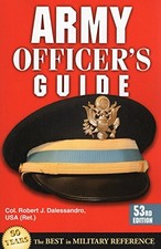 ARMY OFFICER'S GUIDE By Robert J. Dr Dalessandro **BRAND NEW**