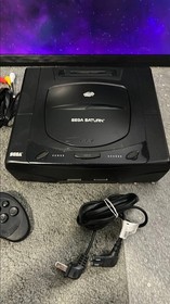 FULLY TESTED WORKING Sega Saturn Video Game Console System Black MK-80000