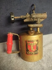 Vintage Unique Blow Torch Brass Turner Label