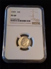 1959 10C NGC PF 69 Silver ROOSEVELT DIME                                #MF-1923