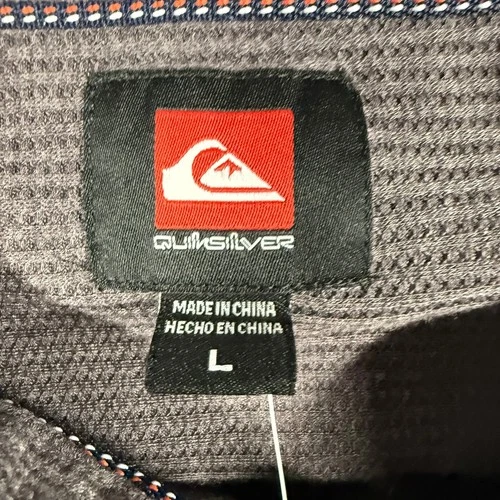 Quiksilver Men Large Anthracite Gray Heavy Twill Shirt Jacket QSM35LW142 image 3