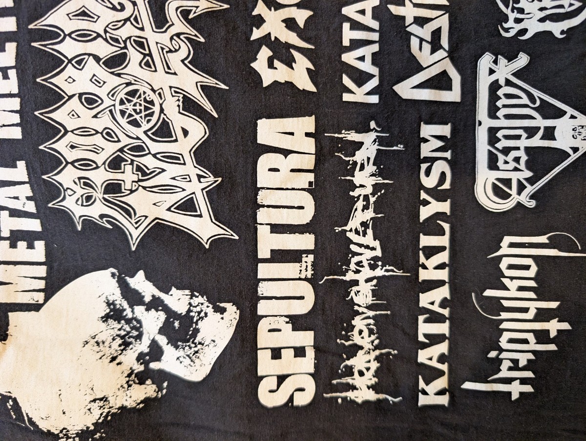 Vtg. 2011 Eindhoven Metal Meeting Fest T-Shirt Black Size L. Sepultura, Exodus View 6