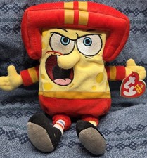 Ty Original Beanie Babies SpongeBob QB New With Tags Retro 2006 QuarterBack 