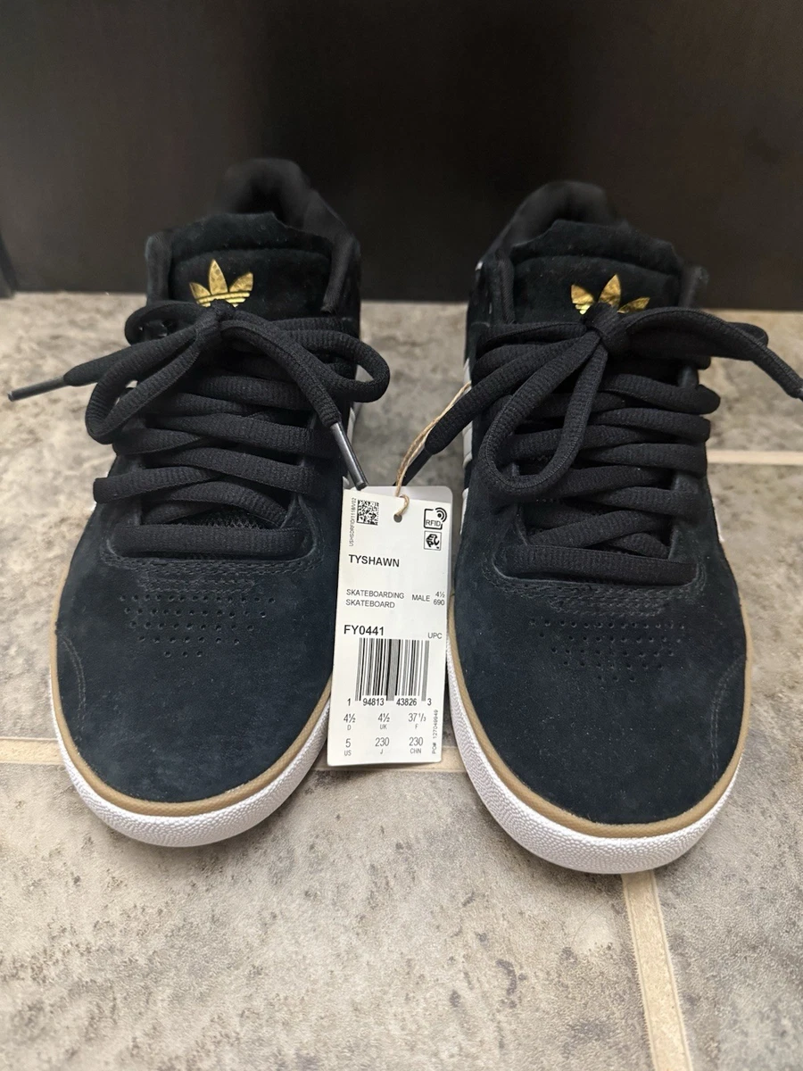 Adidas Tyshawn Low Black White Gold Suede for sale | eBay