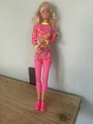 Mattel Barbie 1993 Vintage Gymnastics working out Barbie Doll retro with shoes