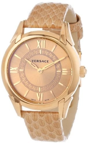 Orologio Versace Donna VFF020013 Dafne Oro Rosa Placcato Ioni Beige Pelle Fucsia