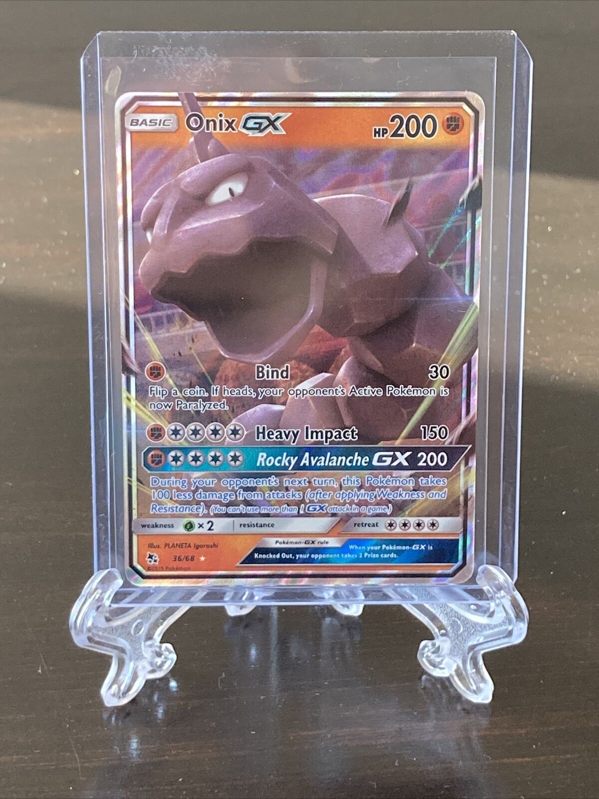 Onix GX (36/68/68) [Sun & Moon: Hidden Fates] – Pokemon Plug