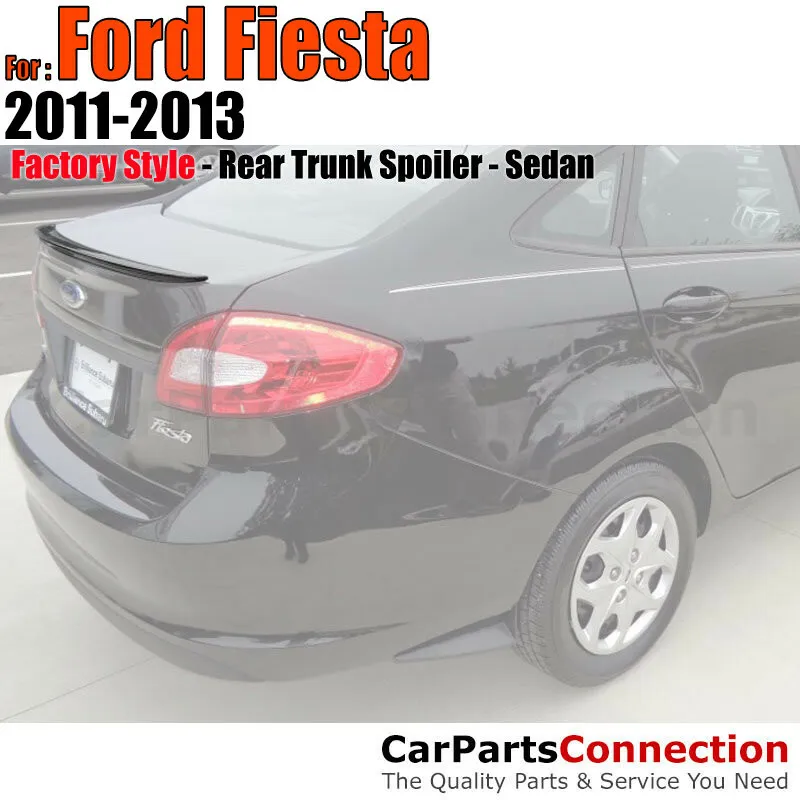  Alerón trasero de ABS pintado para 11-13 Ford Fiesta Sedan Lip UH TUXEDO BLACK |  ebay