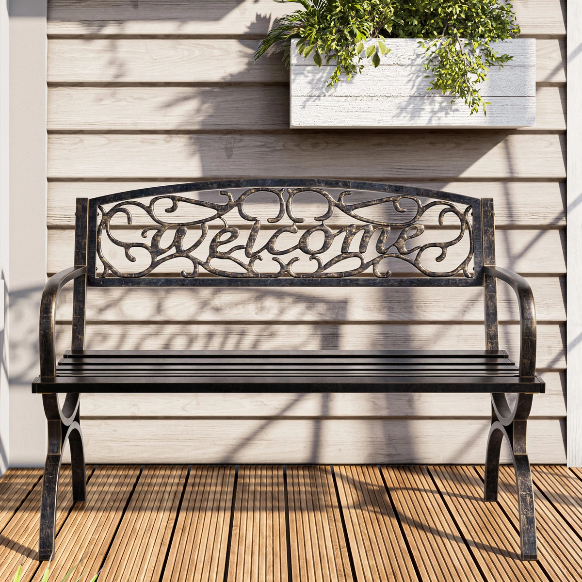 Decorative garden bench sales