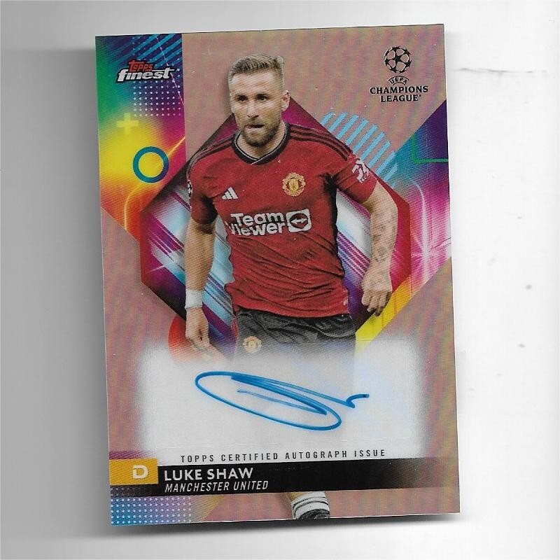 Topps Chrome Luke Shaw Gold Lava 直筆サイン Topps Chrome Luke Shaw Gold Lava 直筆サイン