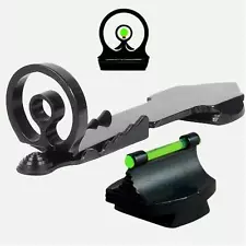 Bullseye Green Fiber Optic Sight Set  fits  Henry  45-70  Octagon     Bulls Eye