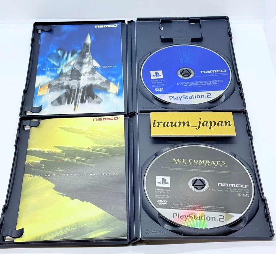 Lot 3 Ace Combat 4 5 0 zero set PS2 PlayStation 2 Namco Tested Japanese Version - Image 4 of 4