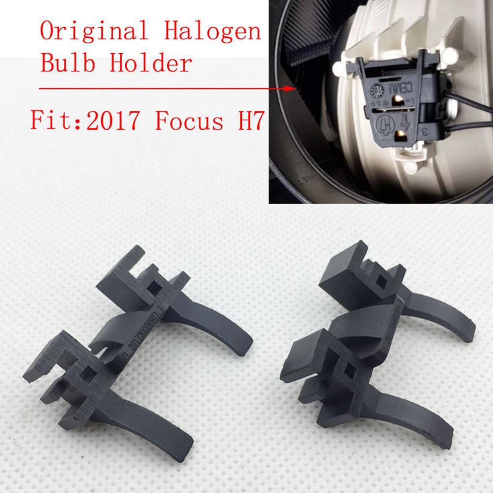 2pcs H7 LED Headlight Bulb Holders Adapters for Ford Focus FIAT Land