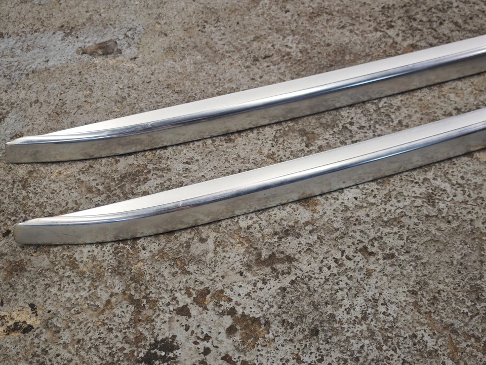 🇫🇷 ♻️ AUDI Q7 4L Barres De Toit Gallerie Chromé 4l0860022C 4l0860021C - Photo 2/4