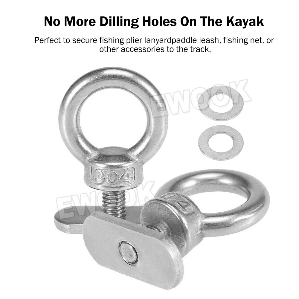 RacksBrax Buff Eye Bolt Tie Down Kit In Black (6 Pack) - BF1082-6