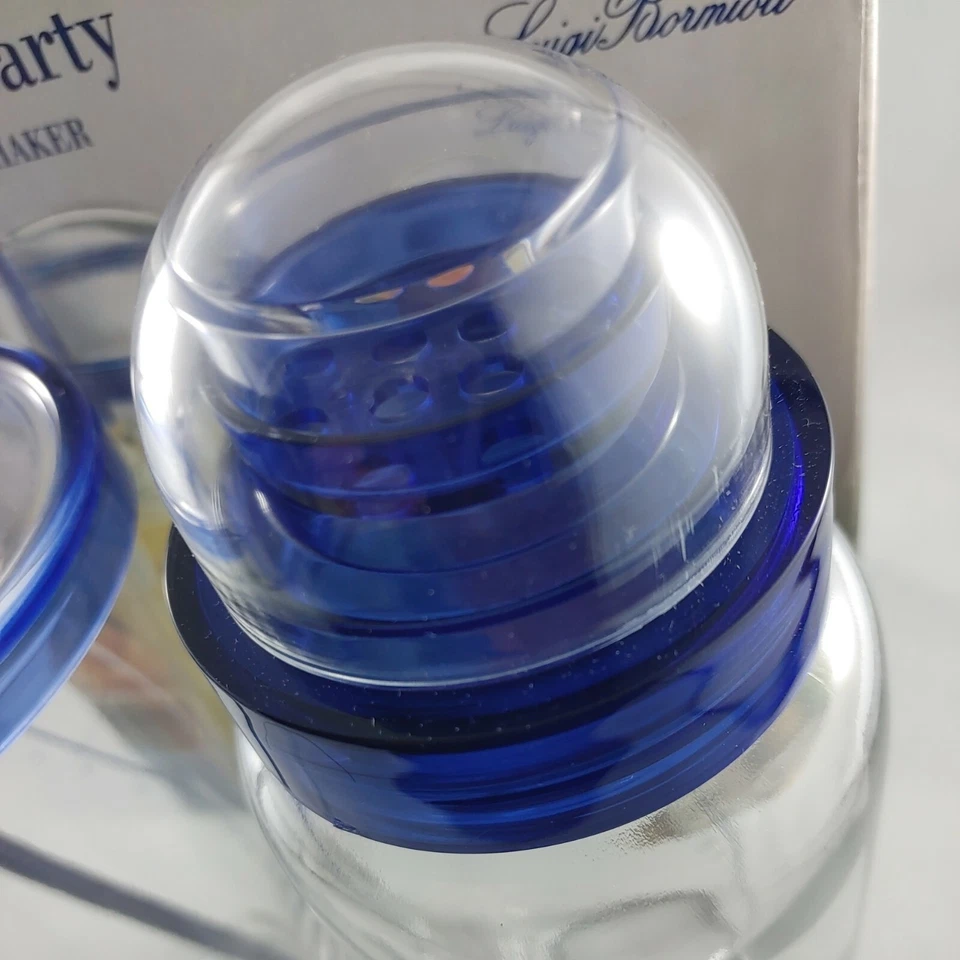 Luigi Bormioli Cocktail Party Mixer & Shaker Set Blue 21 oz Glass clean b64 Foto 4 de 4
