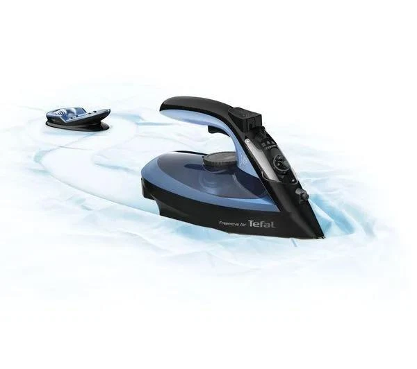 Tefal FV6551G0 Freemove Air 2400W 0.25L Cordless Steam Iron Black/Blue - Image 3 of 4