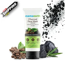 Mamaearth Charcoal Face Wash – Deep Cleansing Oil Control – 100ml – Acne & Glow