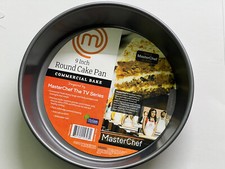 9 Inch Round cake Pan Commercial Grade Heavy Gauge Steel Best For Even Heat,Gray