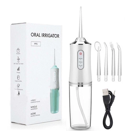 Oral B Irrigator Water Cordless Jet Dental Teeth Flossers Tooth Cleaner 4 Nozzle - Picture 14 of 17