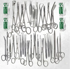 73 Pcs Medical Surgical Instruments Stainless Steel Kit Comes in a Carrying Case