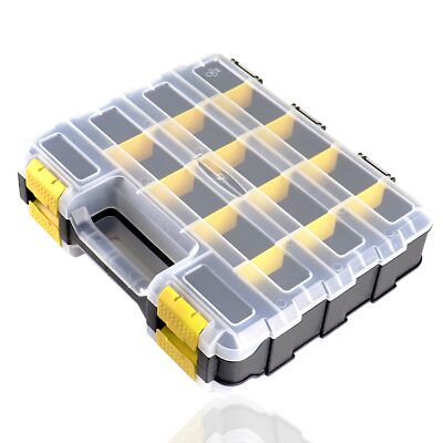 Double Side Tool Box Organizer Hardware Storage Box Portable Small Parts Organiz