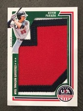KEVIN PARADA 2021 2022 Stars & Stripes USA Baseball Jumbo Number PATCH # 13/15