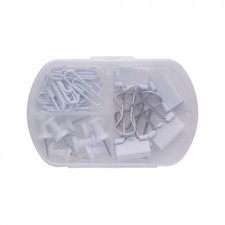 Home or Office Stationary Accessory Set Paper Fold back Bulldog Clips Push Pins