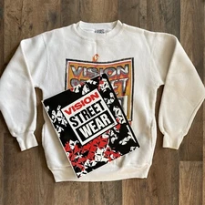 Vintage 80’s Vision Street Wear Tempered Steel Pullover Youth Medium 12-14