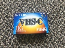 TDK VHS-C HG Ultimate 30 Camcorder Cassette Blank Recording Tape - NEW 